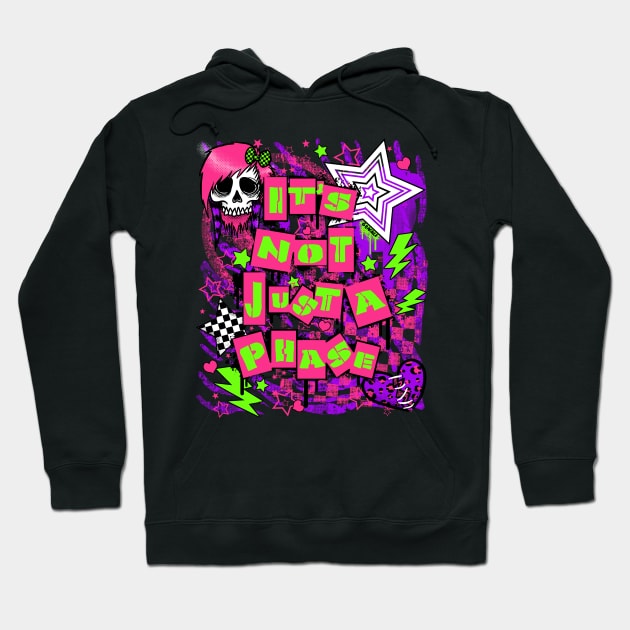 Its Not Just A Phase! (Warm Version) Hoodie by Jan Grackle